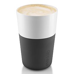 Eva Solo Termohrnky na café latte 360 ml 2 kusy karbonově černé