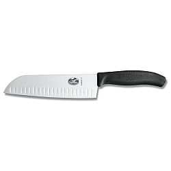 Nůž Santoku s výbrusem Victorinox 17 cm černý