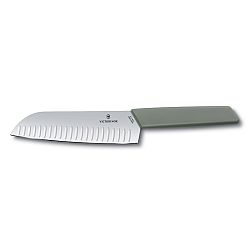 Nůž Santoku s výbrusem Victorinox Swiss Modern 17 cm olivový
