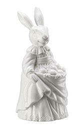 Porcelánový králík s vajíčky Rabbit Collection Rosenthal bílý 13 cm