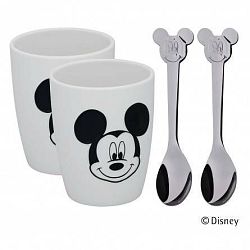 WMF Set dvou šálků se lžičkami Mickey Mouse