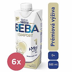 6x BEBA COMFORT HM-O 1 Mléko počáteční tekuté, 500 ml