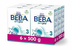 6x BEBA OPTIPRO® 3 Mléko batolecí, 500 g