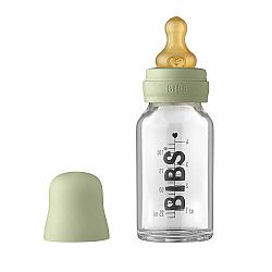 BIBS Lahev skleněná Baby Bottle 110 ml, Sage
