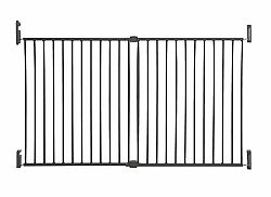DREAMBABY Zábrana bezpečnostní Broadway 2-panelová extra široká 76-134,5 cm šedá