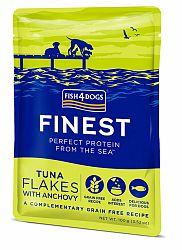 FISH4DOGS Kapsička pro psy Finest tuňákové kousky s ančovičkami 100 g