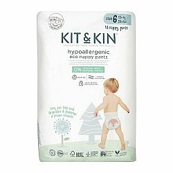 KIT & KIN Kalhotky plenkové jednorázové eko 6 (15 kg+) 18 ks