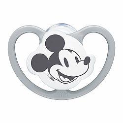 NUK Dudlík Space Disney Mickey v boxu, šedý 0-6m