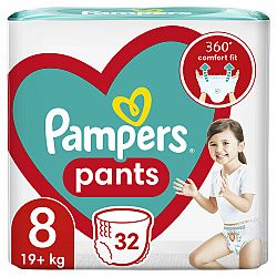 PAMPERS Pleny kalhotkové Active Baby Pants vel. 8 (32 ks) 19+ kg