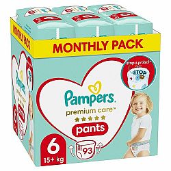 PAMPERS Premium Care Kalhotky plenkové vel. 6 (15+ kg) 93 ks
